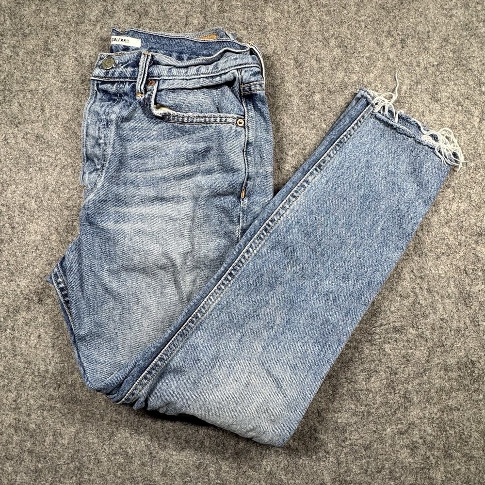 GRLFRND Karolina‎ Cropped Jeans Women's 27 Lost Forever Light Wash High Rise
